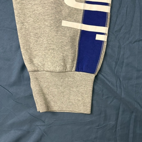Nike Jordan men's fleece sweatpants in grey and blue "JORDAN" graphic logo XL - Picture 6 of 9